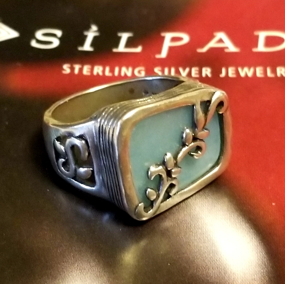 Silpada Sterling Silver & Blue Quartz Ring - Picture 4 of 13